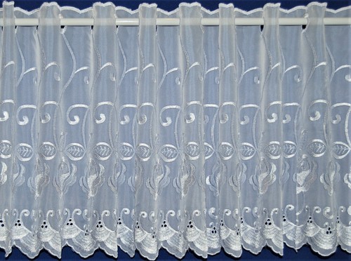 Capri white voile all over - white,