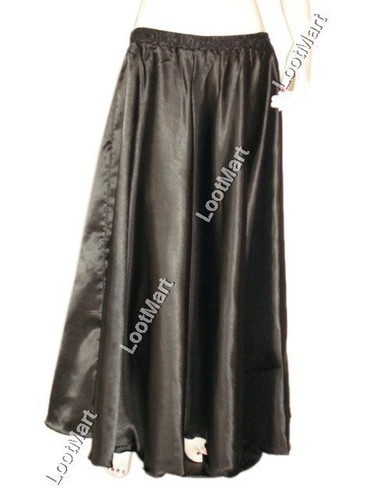 Belly dance black - satin, half