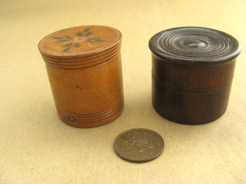 Antique wooden counter boxes - , x