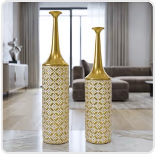 Large metal floor vases for - large,