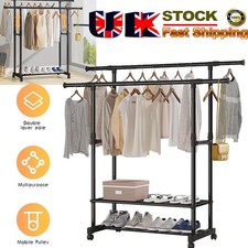 DOUBLE CLOTHES COAT RAIL