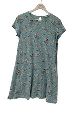 Cabbages and Roses Boat Print Jersey Cotton Nautical Short Dress ~ Size Small