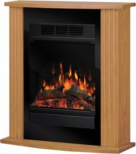 Dimplex Orvieto Optiflame Electric Fire Suite, Oak Free Standing Fully Assembled
