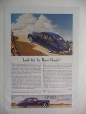 Advert -0280 - Motoring - Lincoln Zephyr V12 - Nat Geographic -  May 1941
