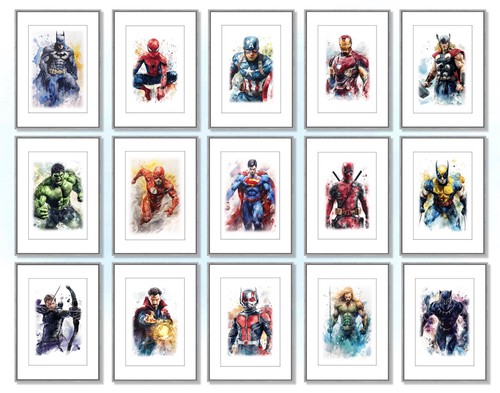 Superhero avengers posters - dc,