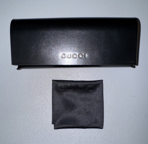 Gucci black leather frame - gucci,