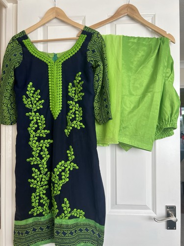 Custom embroidered salwar - embroidered,