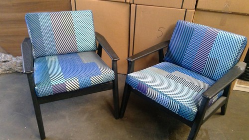 Pair mid century lounge chair - mid,