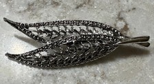 Vintage Etched Silver Tone