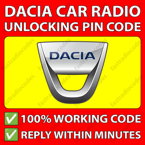 Dacia radio unlocking pin - radio,