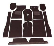 Replacement Black Carpet Set - High Quality (Suits Morris Minor 1000)