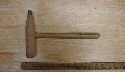 Vntg cone shaped wood - wood, mallet