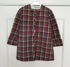 Girls Red Frill Check Tartan
