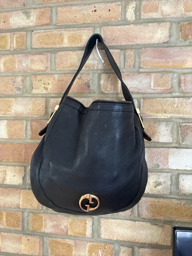 Old logo gucci hobo black - old,