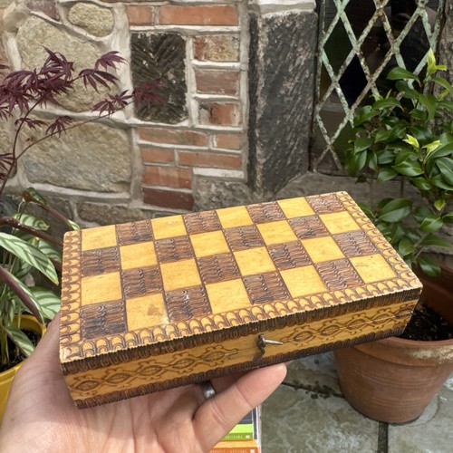 Vintage wooden storage - storage, box
