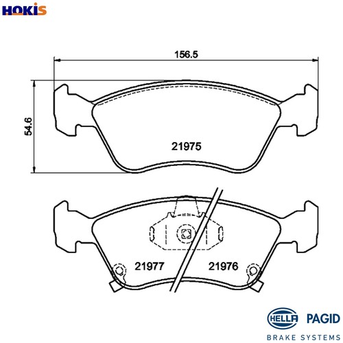 Brake pad set - disc,