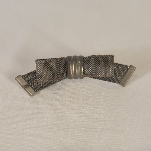 Vintage metal mesh bow - vintage,