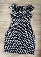 Closet Grey And Cream Spot Knee length Pencil Tulip Dress Size 8
