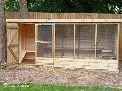 Custom built rabbit hutch - built,