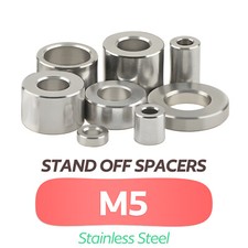 M5 x 8mm-12mm OD Stainless
