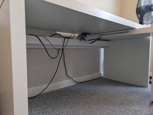 Ikea white shaped office - white, l-shaped
