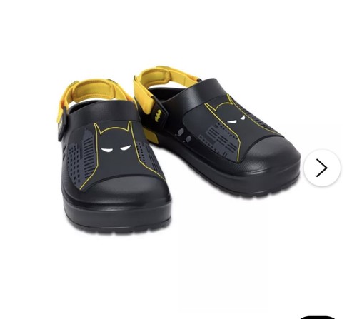 Batman crocs clogs black - batman,