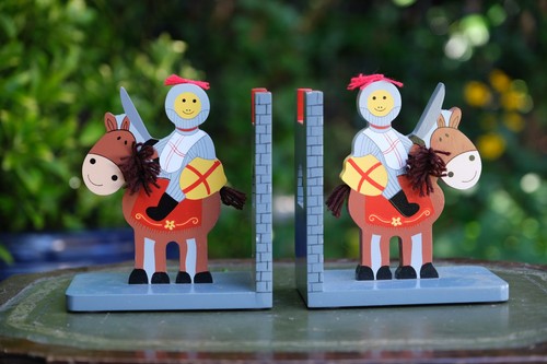 Pair wooden knight horse - knight, &