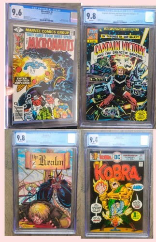 Four cgc graded comics - 9+,
