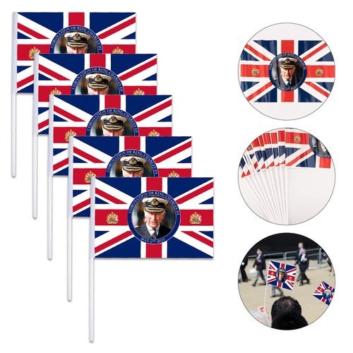 Union jack flags - hand, held