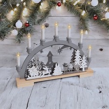 Wooden Festive Candle Bridge