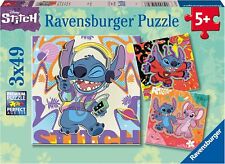 Disney Stitch 3x49PC Puzzles 