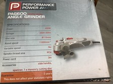 Performance Power PAG600 600w Angle Grinder  Brand new in box 