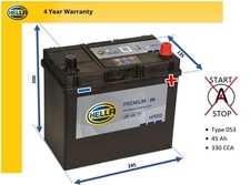 Battery fits LEXUS IS300h RX400h 2.5 3.3 05 to 20 Hella 048 330A 45Ah Quality