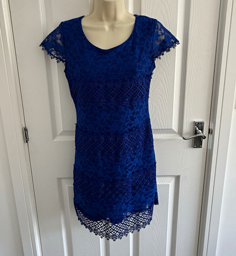 Select blue lace bodycon - select,
