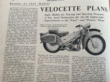 VELOCETTE  LE 192 cc PLANS FOR