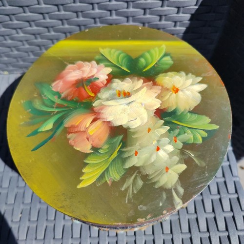 Vintage hand painted studded - vintage,
