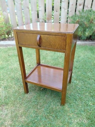 Vintage art deco side table - art,
