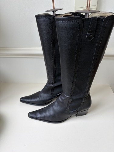 Autograph black leather - m&s,