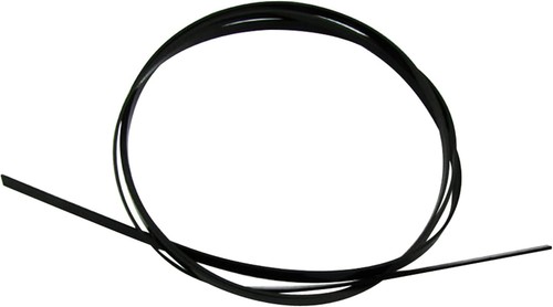 Black plastic guitar binding - black,