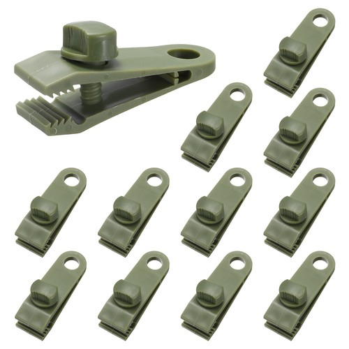 Pcs tarp clips heavy duty - 12,