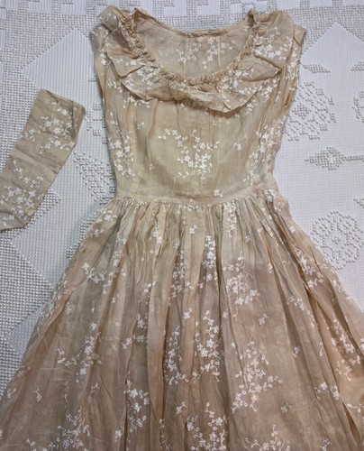 Post 1930s sheer organdy - post,