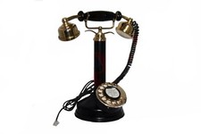 New Antique Style Maharani Phone Queen Telephone Black Old Vintage GEc