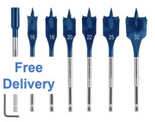Bosch EXPERT Self Cut Speed Spade Drill Bit Set, 16 - 32 mm, 7 pc, 2608900334