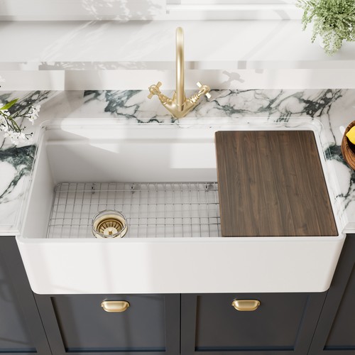 Nuie kitchen sink with ledge - kitchen,