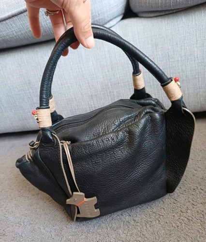 Ladies black leather radley - black,