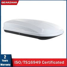 Car Roof Box Roof Top Box Large Waterproof Best + Key   Gloss white Hard Top