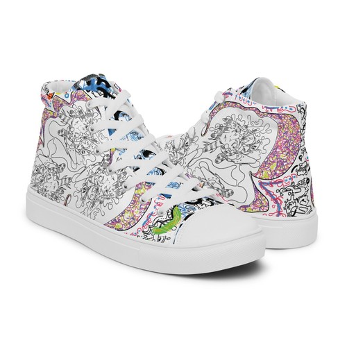 Custom art high top - art,