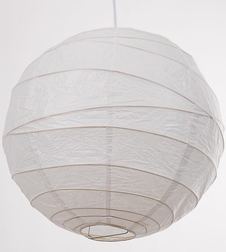 White paper lantern lampshade - white,