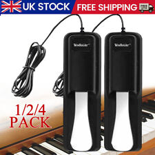 1/2/4 Pack Damper Sustain Foot Pedal Switch for Yamaha Casio Piano Keyboard UK
