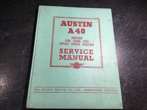 1947 1956 austin a40 - a40, service